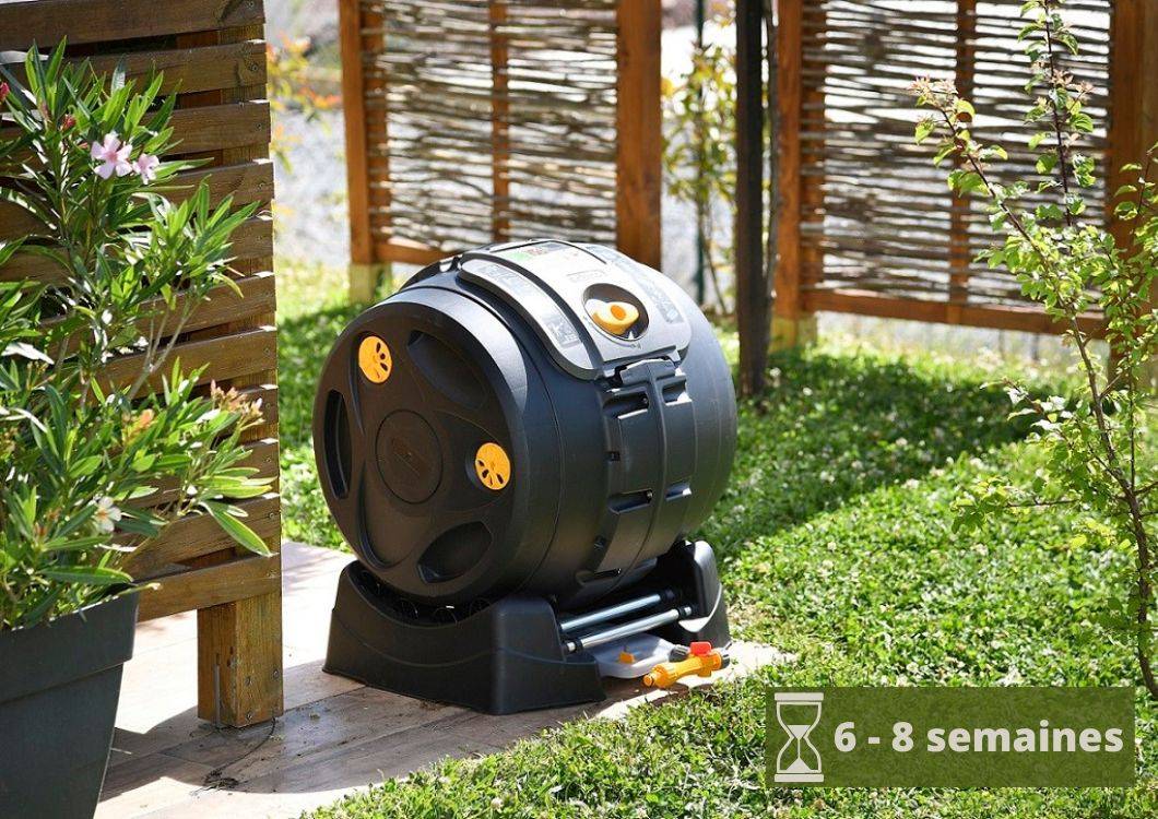 Composteur de terrasse rotatif MIDTOWN 190L Ecovi® – ecovi